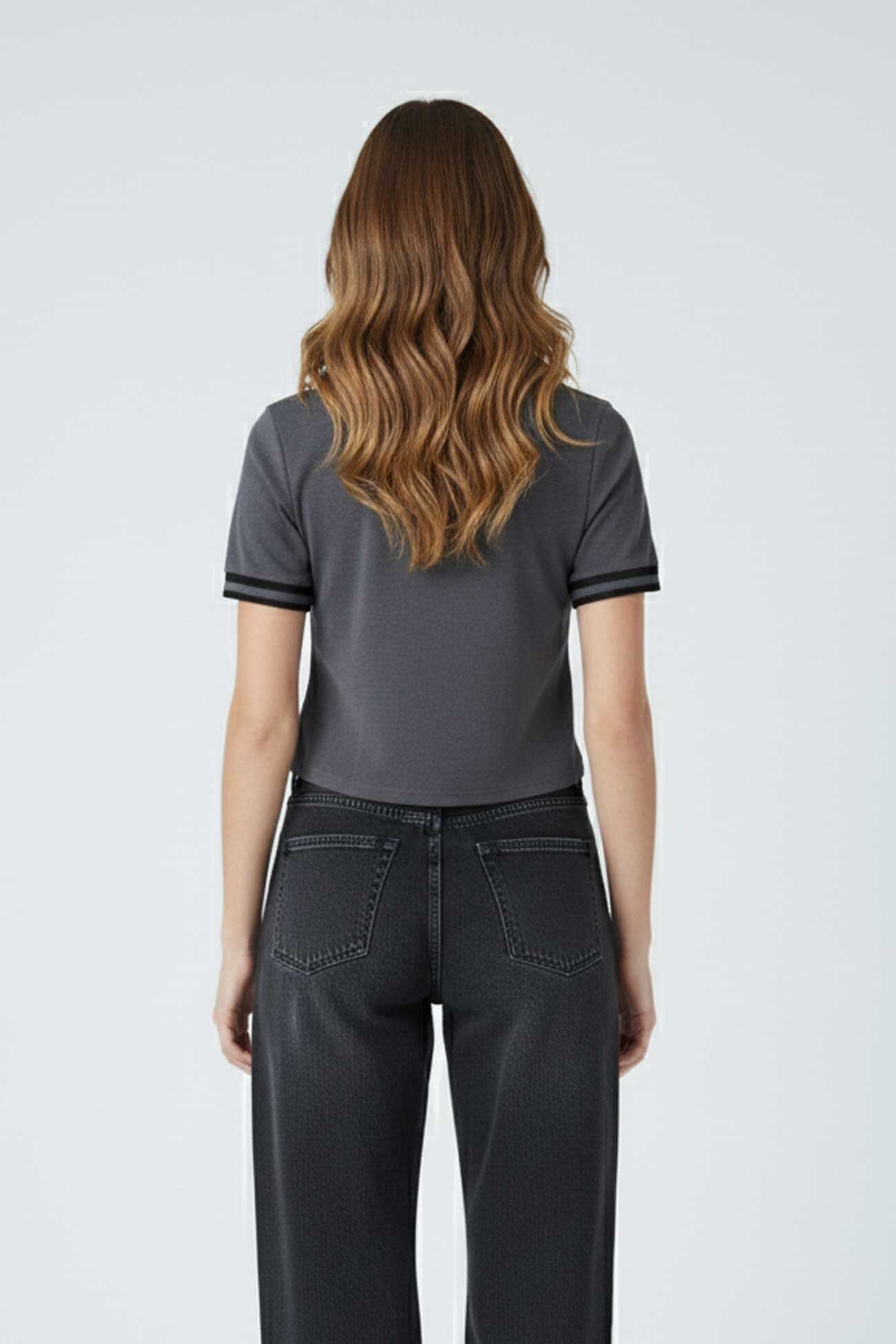 East West Women's Cropped Polo Shirt