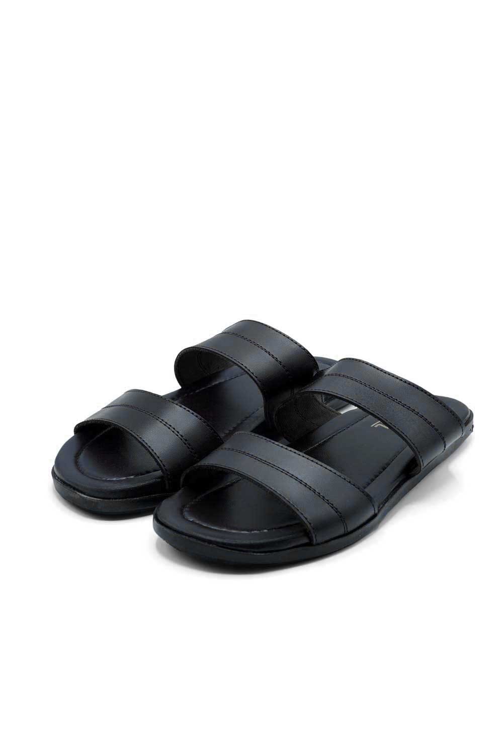 Black Camel Men's Double Strap Chappal