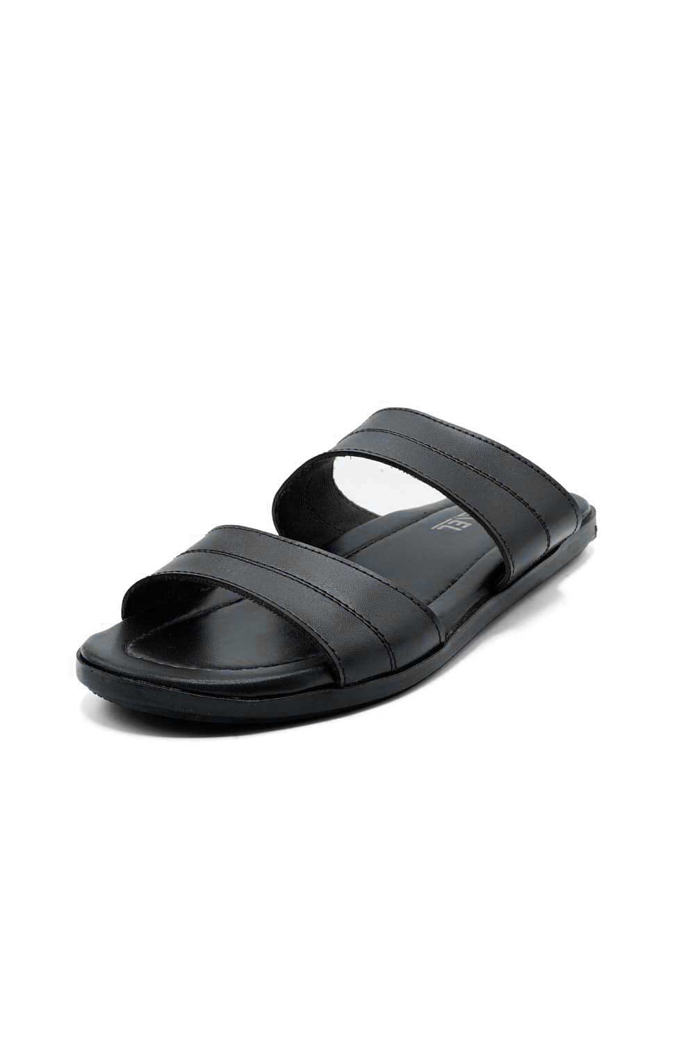 Black Camel Men's Double Strap Chappal