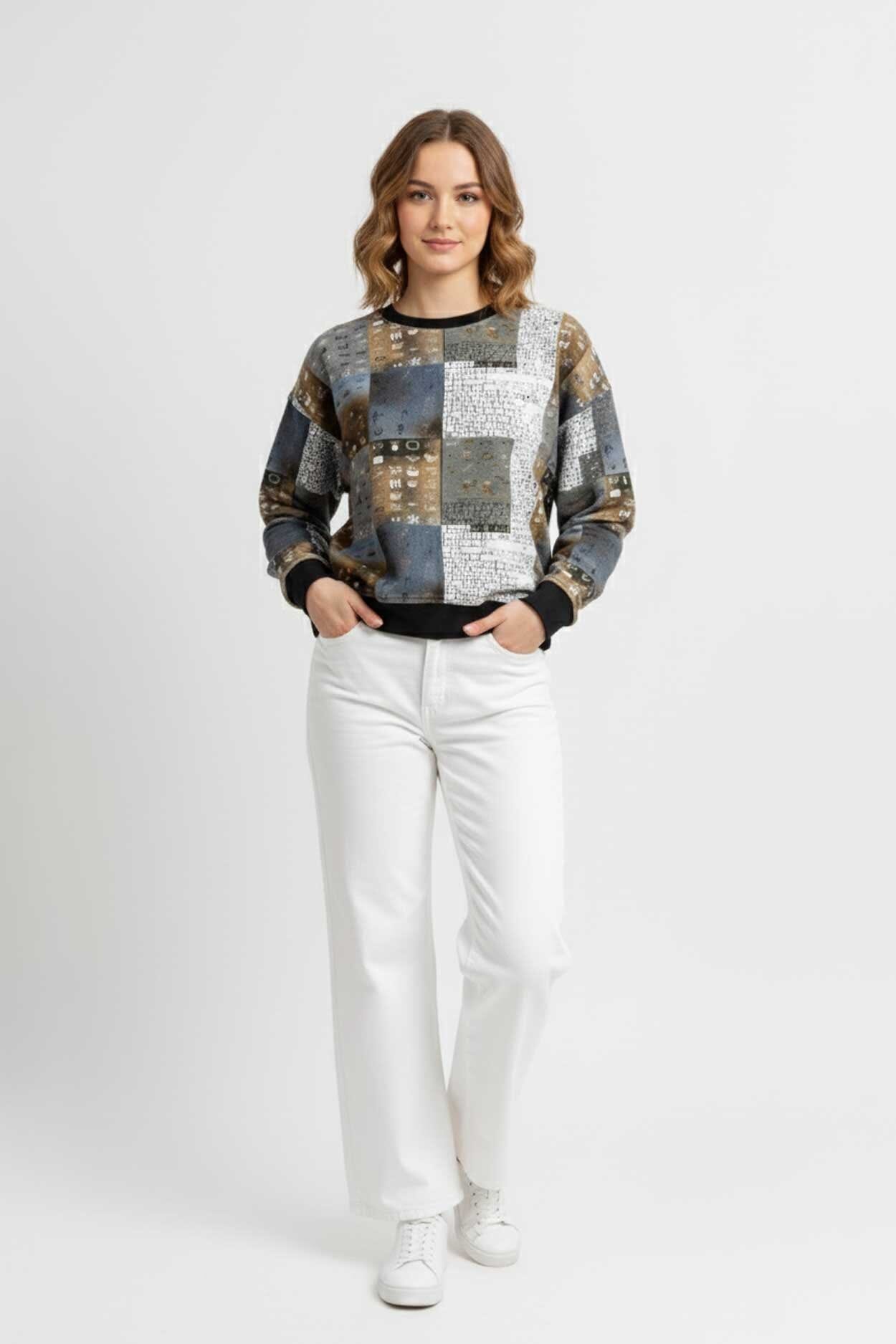 East West Women's Collage Sweat Shirt